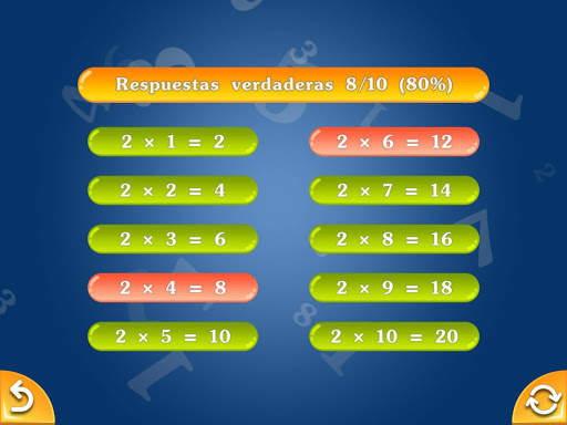 Tablas de multiplicación y división. Formación. screenshot 9