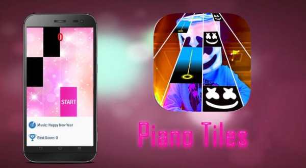 Marshmello piano tiles game screenshot 3