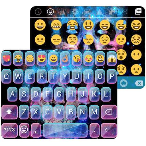 Galaxy Skull Emoji Theme icon