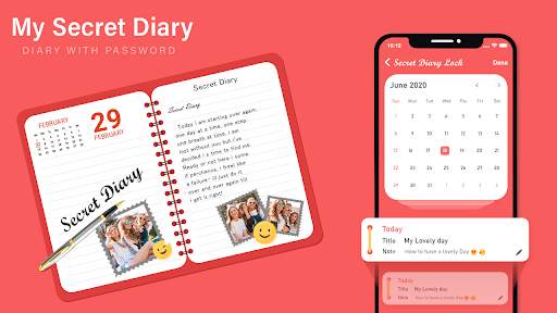 Secret Diary Lock with  - My Diary Journal Diary screenshot 7