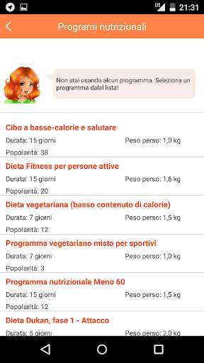Perdere peso senza dieta screenshot 5