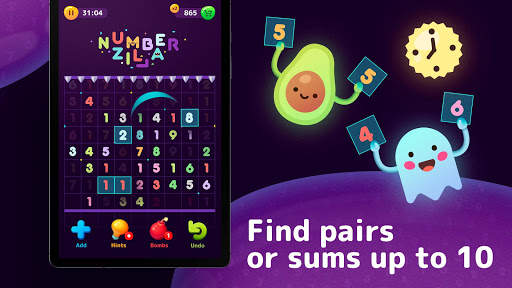 Numberzilla - Number Games 13 تصوير الشاشة