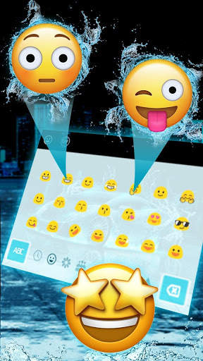 Neon Rainwater Luxury Car Keyboard Theme screenshot 3