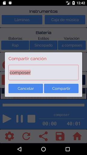 Compositor lite - Compositor musical algorítmico screenshot 12