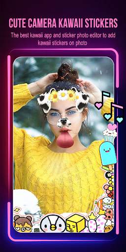 Cute Camera Kawai Stickers screenshot 1