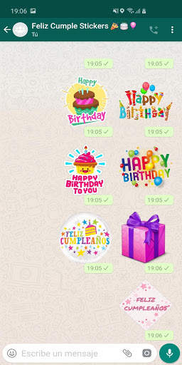 Stickers Feliz Cumpleaños 🎂 Saludos Feliz Cumple screenshot 3