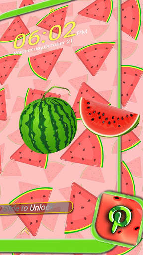 Watermelon Slices Theme Launcher screenshot 3