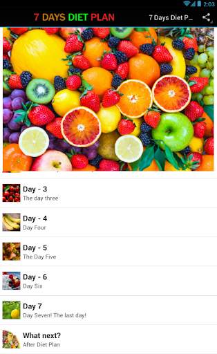 Weight Loss 7 Days Diet Plan screenshot 2