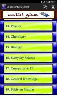 NTS Educator Test 2019 Preparation screenshot 2