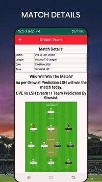 Dream Team Dream 11 - Dream11 Team Prediction Tips screenshot 3