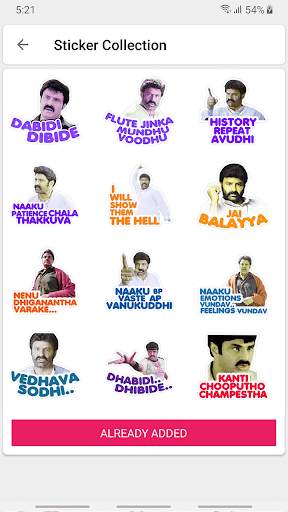 Telugu WAStickers screenshot 3