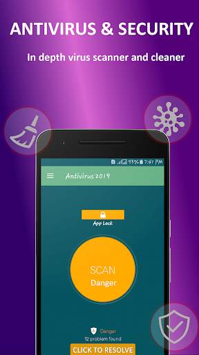 Super Antivirus Phone Cleaner, Booster & AppLock screenshot 1