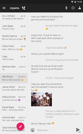 SMS Texting from Tablet & Sync screenshot 10