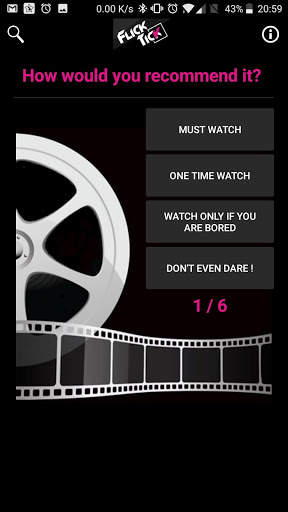 FlickTick - Movie Review App screenshot 1