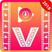 All video downloader:  Video downloader 2018 logo