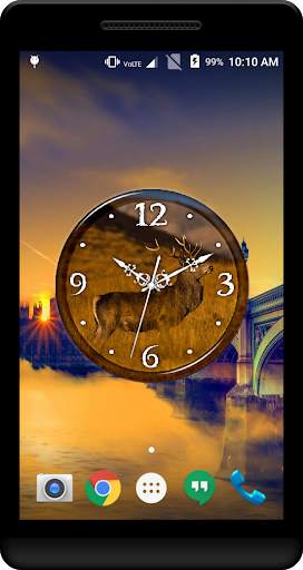 Deer Clock Live Wallpaper screenshot 3