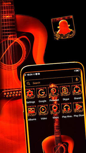 Musical Guitar Launcher Theme screenshot 4