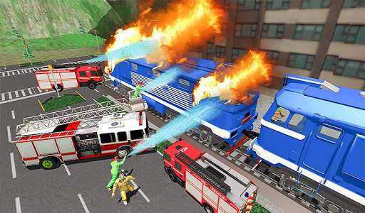 Burning Metro Train-Emergency Fire Engine Driver screenshot 6