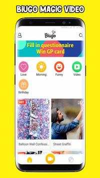 Biugo Magic Video Editor 1 تصوير الشاشة