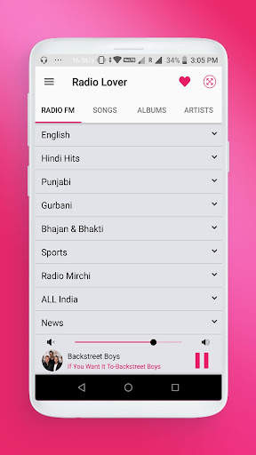 FM Radio India - Live Radio Stations(Radio Lover) screenshot 2