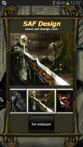 Black Knight GO Launcher Theme screenshot 7