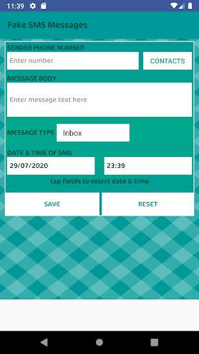 Fake SMS Messages screenshot 1