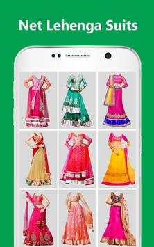 Net Lehenga Choli For Women Photo Montage screenshot 2