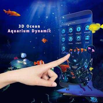 3D Ocean Aquarium Dynamic Fish Theme Skin screenshot 2