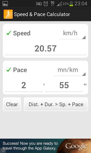 Speed & Pace Calculator screenshot 2