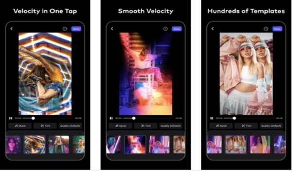 Velomingo- Velocity Edit Maker screenshot 1