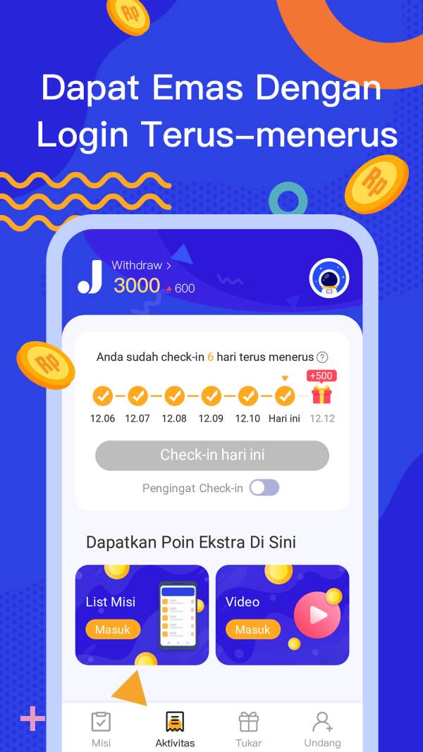 JadiDuit - Free dapat uang, data dan gift screenshot 3