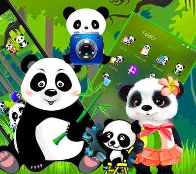 Cute Panda Forest Launcher Theme 🐼 screenshot 4