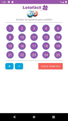 Lotofácil - Gerador de Bolas screenshot 5