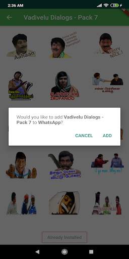 Tamil Vadivelu 400  Stickers screenshot 3