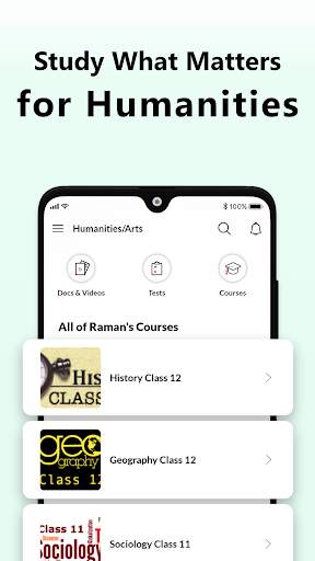 Humanities/Arts Class11/12 App screenshot 1