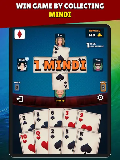 Mindi (MendiCot) - Free Indian Card Game. screenshot 20