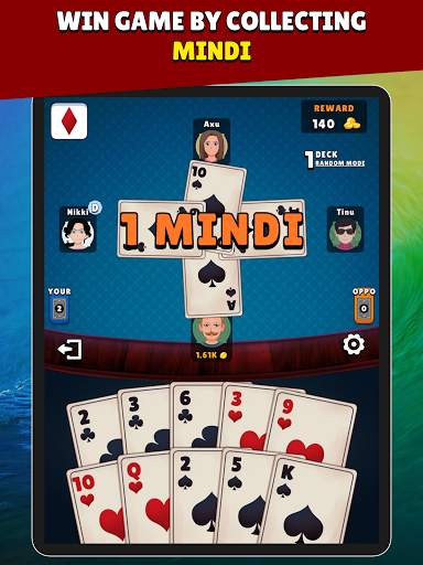 Mindi (MendiCot) - Free Indian Card Game. скриншот 20