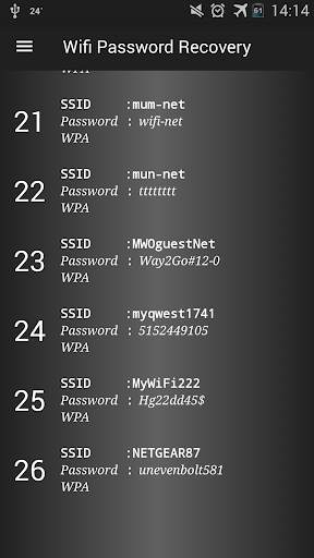 Wifi Password Recovery screenshot 2