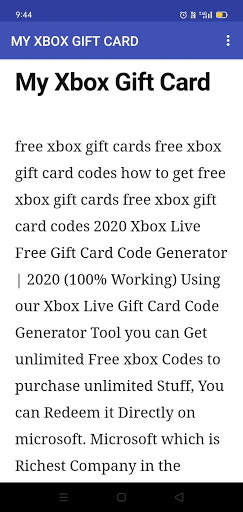 My Xbox Gift card screenshot 1