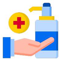 New virtual hand sanitizer 2021 logo