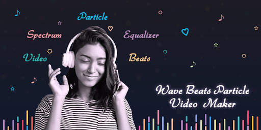 Wave Bits Particle Ly Effect Video Status Maker screenshot 1