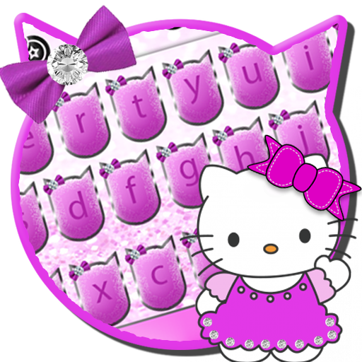 Hello Kitty Keyboard - Cute Pink Kitty Keyboard أيقونة