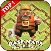 Top Base Maps COC TH 1 - TH 11 offline 1.0