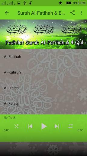 Surah Al-Fatihah & 4 Qul скриншот 8