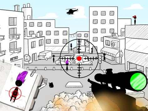 Stickman sniper : Tap to kill screenshot 9