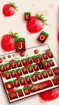 Realistic strawberry keyboard theme screenshot 1