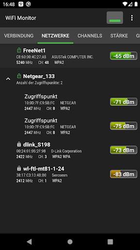 WiFi Monitor: Analyse von Wi-Fi-Netzwerken screenshot 3
