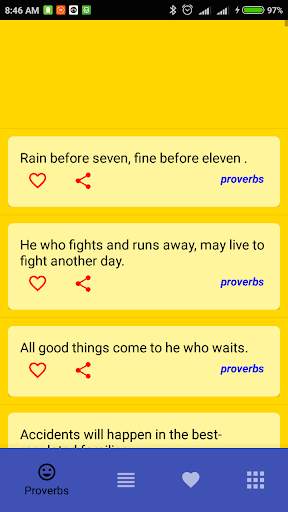 English Proverbs, SAYINGS AND Quotes screenshot 2