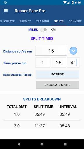Pace Calculator Pro Running App FREE by StripeFit 2 تصوير الشاشة