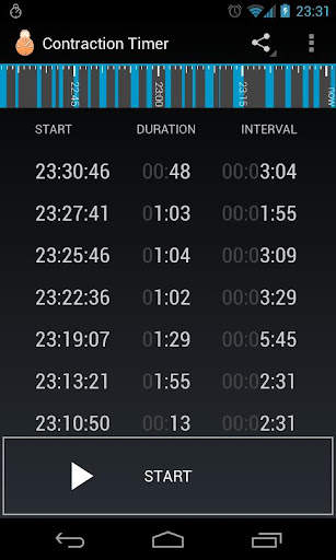 Contraction Timer screenshot 1